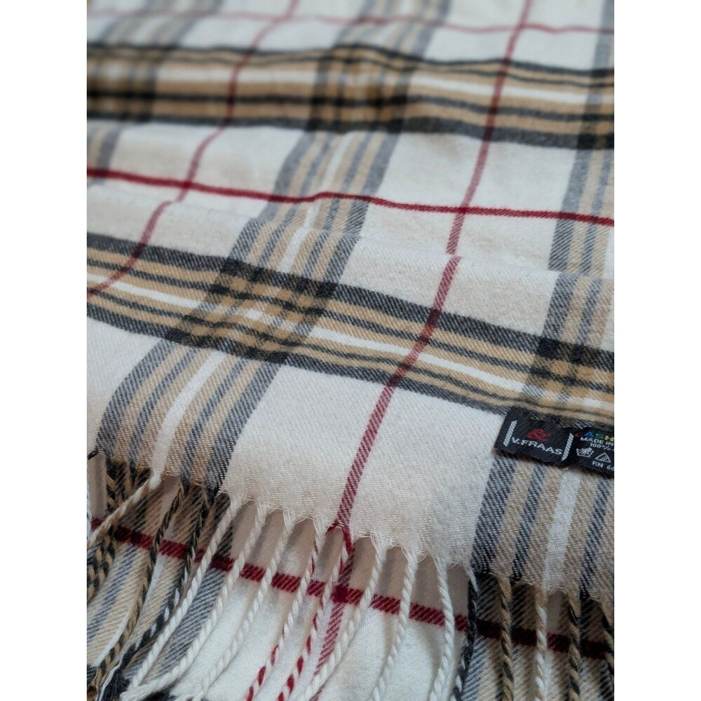 Plaid Scarf Bundle | V. Fraas Cashmink & Veronz Acrylic Scarves (2) - Picture 4 of 7